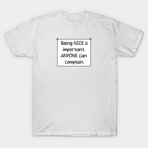 Positivity in Simplicity: Inspirational Quote Art T-Shirt by Pawsitive2Print